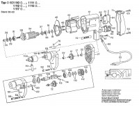 Bosch 0 601 117 046 Drill 220 V / GB Spare Parts